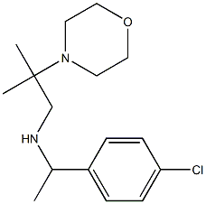 [1-(4-chlorophenyl)ethyl][2-methyl-2-(morpholin-4-yl)propyl]amine Struktur