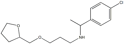 [1-(4-chlorophenyl)ethyl][3-(oxolan-2-ylmethoxy)propyl]amine Struktur