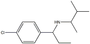 [1-(4-chlorophenyl)propyl](3-methylbutan-2-yl)amine Struktur