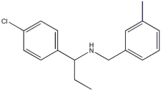 [1-(4-chlorophenyl)propyl][(3-methylphenyl)methyl]amine Struktur