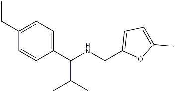 [1-(4-ethylphenyl)-2-methylpropyl][(5-methylfuran-2-yl)methyl]amine Struktur