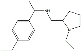 [1-(4-ethylphenyl)ethyl][(1-ethylpyrrolidin-2-yl)methyl]amine Struktur