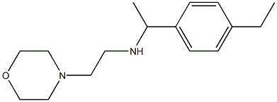 [1-(4-ethylphenyl)ethyl][2-(morpholin-4-yl)ethyl]amine Struktur