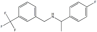 [1-(4-fluorophenyl)ethyl]({[3-(trifluoromethyl)phenyl]methyl})amine Struktur