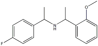 [1-(4-fluorophenyl)ethyl][1-(2-methoxyphenyl)ethyl]amine Struktur