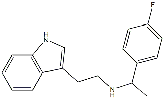 [1-(4-fluorophenyl)ethyl][2-(1H-indol-3-yl)ethyl]amine Struktur