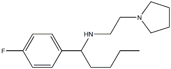 [1-(4-fluorophenyl)pentyl][2-(pyrrolidin-1-yl)ethyl]amine Struktur