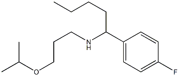 [1-(4-fluorophenyl)pentyl][3-(propan-2-yloxy)propyl]amine Struktur