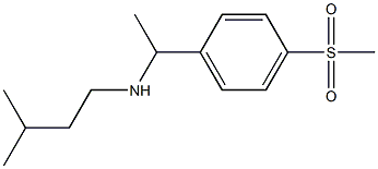 [1-(4-methanesulfonylphenyl)ethyl](3-methylbutyl)amine Struktur