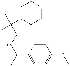 [1-(4-methoxyphenyl)ethyl][2-methyl-2-(morpholin-4-yl)propyl]amine Struktur