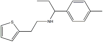 [1-(4-methylphenyl)propyl][2-(thiophen-2-yl)ethyl]amine Struktur