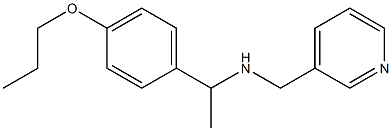 [1-(4-propoxyphenyl)ethyl](pyridin-3-ylmethyl)amine Struktur