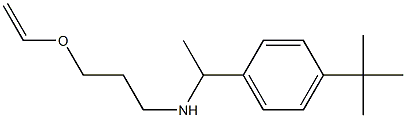 [1-(4-tert-butylphenyl)ethyl][3-(ethenyloxy)propyl]amine Struktur