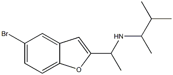 [1-(5-bromo-1-benzofuran-2-yl)ethyl](3-methylbutan-2-yl)amine Struktur