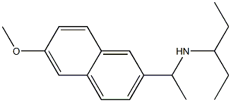 [1-(6-methoxynaphthalen-2-yl)ethyl](pentan-3-yl)amine Struktur