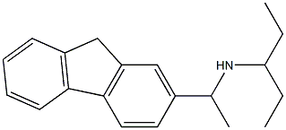 [1-(9H-fluoren-2-yl)ethyl](pentan-3-yl)amine Struktur