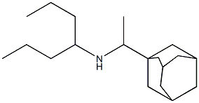 [1-(adamantan-1-yl)ethyl](heptan-4-yl)amine Struktur