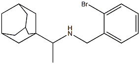 [1-(adamantan-1-yl)ethyl][(2-bromophenyl)methyl]amine Struktur