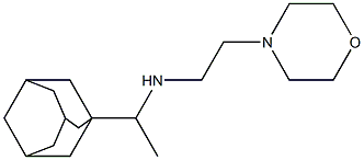 [1-(adamantan-1-yl)ethyl][2-(morpholin-4-yl)ethyl]amine Struktur