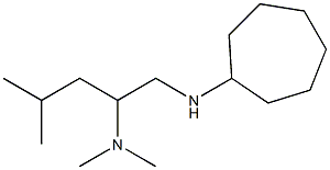 [1-(cycloheptylamino)-4-methylpentan-2-yl]dimethylamine Struktur