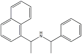 [1-(naphthalen-1-yl)ethyl](1-phenylethyl)amine Struktur