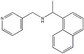 [1-(naphthalen-1-yl)ethyl](pyridin-3-ylmethyl)amine Struktur