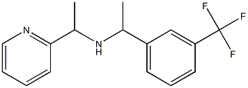 [1-(pyridin-2-yl)ethyl]({1-[3-(trifluoromethyl)phenyl]ethyl})amine Struktur