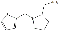 [1-(thiophen-2-ylmethyl)pyrrolidin-2-yl]methanamine Struktur