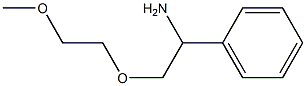 [1-amino-2-(2-methoxyethoxy)ethyl]benzene Struktur