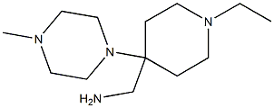 [1-ethyl-4-(4-methylpiperazin-1-yl)piperidin-4-yl]methylamine Struktur