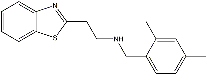 [2-(1,3-benzothiazol-2-yl)ethyl][(2,4-dimethylphenyl)methyl]amine Struktur