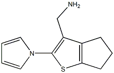 [2-(1H-pyrrol-1-yl)-5,6-dihydro-4H-cyclopenta[b]thien-3-yl]methylamine Struktur