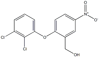 [2-(2,3-dichlorophenoxy)-5-nitrophenyl]methanol Struktur