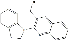 [2-(2,3-dihydro-1H-indol-1-yl)quinolin-3-yl]methanol Struktur