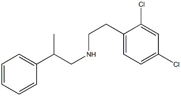 [2-(2,4-dichlorophenyl)ethyl](2-phenylpropyl)amine Struktur