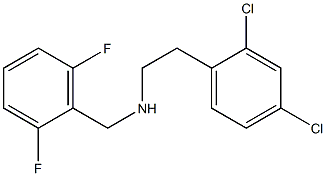 [2-(2,4-dichlorophenyl)ethyl][(2,6-difluorophenyl)methyl]amine Struktur