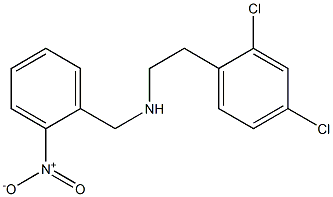 [2-(2,4-dichlorophenyl)ethyl][(2-nitrophenyl)methyl]amine Struktur