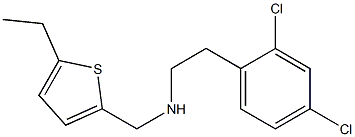 [2-(2,4-dichlorophenyl)ethyl][(5-ethylthiophen-2-yl)methyl]amine Struktur