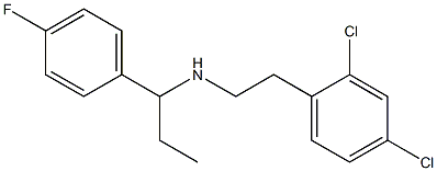 [2-(2,4-dichlorophenyl)ethyl][1-(4-fluorophenyl)propyl]amine Struktur