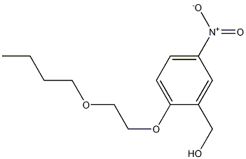 [2-(2-butoxyethoxy)-5-nitrophenyl]methanol Struktur