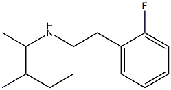 [2-(2-fluorophenyl)ethyl](3-methylpentan-2-yl)amine Struktur