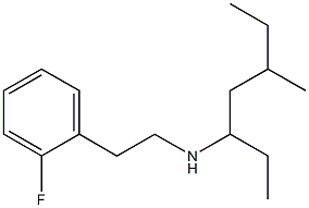 [2-(2-fluorophenyl)ethyl](5-methylheptan-3-yl)amine Struktur