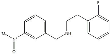 [2-(2-fluorophenyl)ethyl][(3-nitrophenyl)methyl]amine Struktur