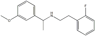 [2-(2-fluorophenyl)ethyl][1-(3-methoxyphenyl)ethyl]amine Struktur