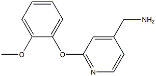 [2-(2-methoxyphenoxy)pyridin-4-yl]methylamine Struktur