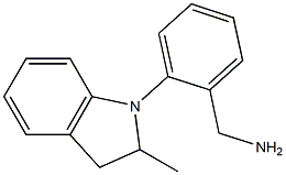 [2-(2-methyl-2,3-dihydro-1H-indol-1-yl)phenyl]methanamine Struktur