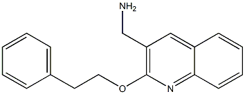 [2-(2-phenylethoxy)quinolin-3-yl]methanamine Struktur