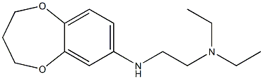 [2-(3,4-dihydro-2H-1,5-benzodioxepin-7-ylamino)ethyl]diethylamine Struktur