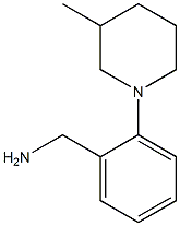 [2-(3-methylpiperidin-1-yl)phenyl]methanamine Struktur