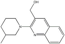 [2-(3-methylpiperidin-1-yl)quinolin-3-yl]methanol Struktur